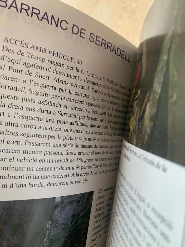 Guia de  gorgs i barrancs pallars jussa i sobirà