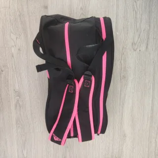 Bolsa de pádel Adidas negra y rosa
