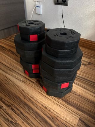 Lote de discos pesas