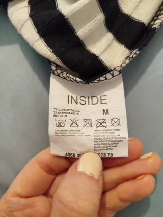 Polo mujer manga larga rayas Inside