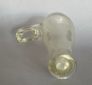 Bebedero pájaros cristal soplado s.XIX