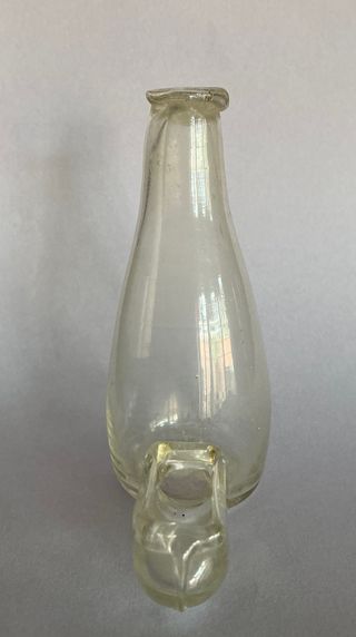 Bebedero pájaros cristal soplado s.XIX