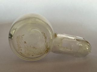 Bebedero pájaros cristal soplado s.XIX