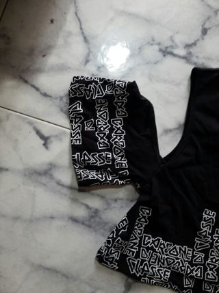 Top BARBONE DI CLASSE nero taglia S