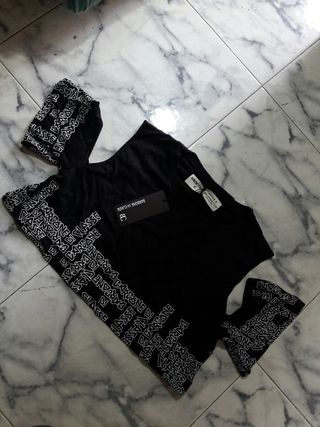 Top BARBONE DI CLASSE nero taglia S