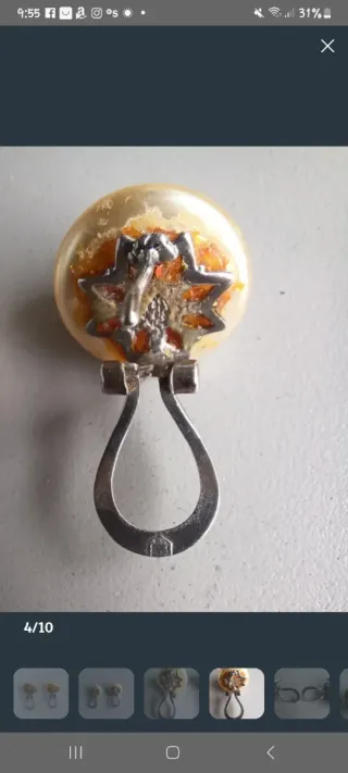 ​"Elegantes Pendientes Omega MAJORICA Plata 925