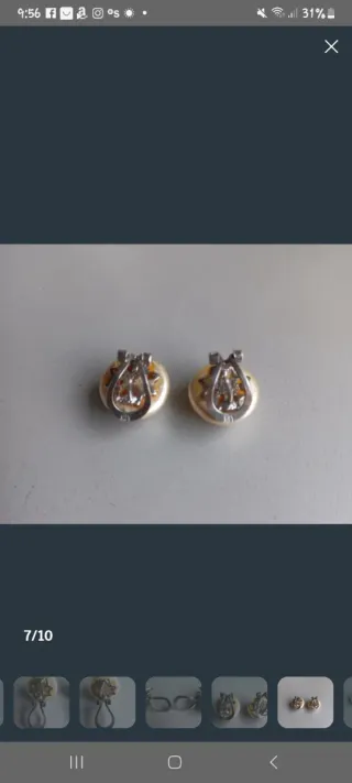​"Elegantes Pendientes Omega MAJORICA Plata 925