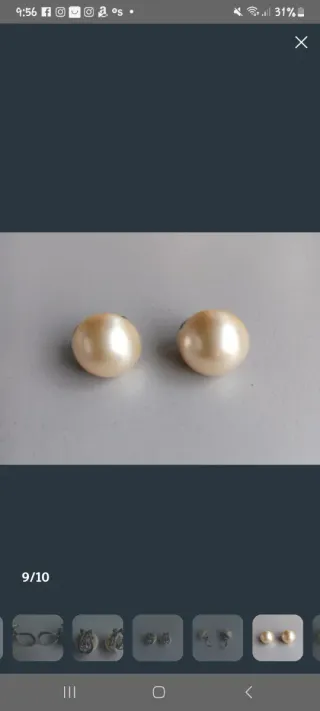 ​"Elegantes Pendientes Omega MAJORICA Plata 925
