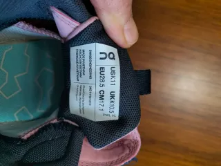 Zapatillas On Talla 28.5 Rosa/Blanco