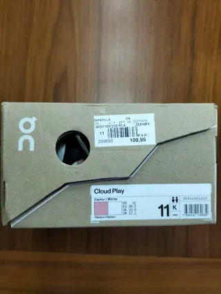 Zapatillas On Talla 28.5 Rosa/Blanco