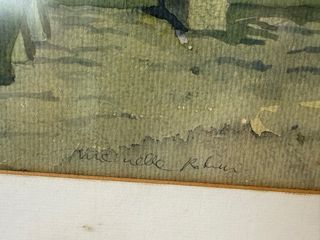 Acuarela Cuadro Paisaje balear