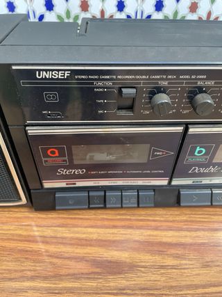 Radiocassette Doble UNISEF