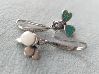 Pendientes luciérnaga plata de ley