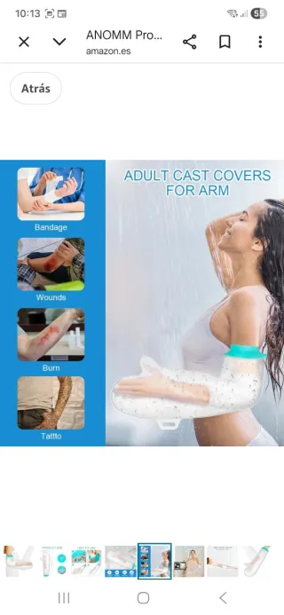 Protector brazo escayola impermeable