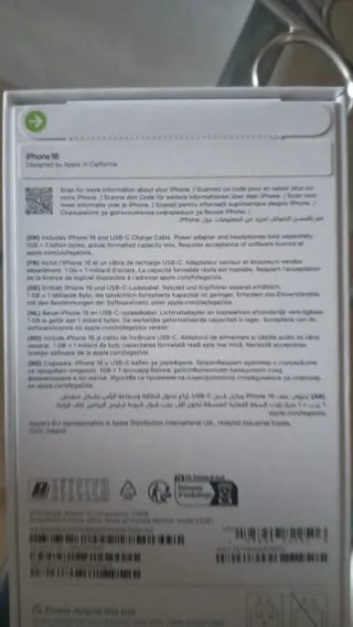 iPhone 16 Ultramarine 128GB Precintado