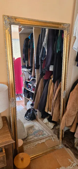 Espejo Grande Dorado Barroco