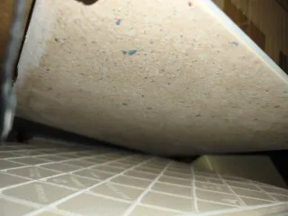 Bloques de hormigón y azulejos