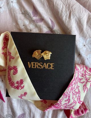 Pendientes Versace Medusa Dorados