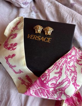 Pendientes Versace Medusa Dorados