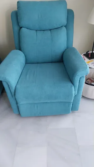 2 Poltrone Relax in Tela Verde