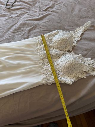 Abito lungo pizzo bianco