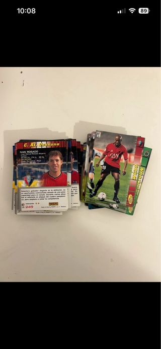 Cartas La Liga Panini 2004/2005 (80-90 cartas)