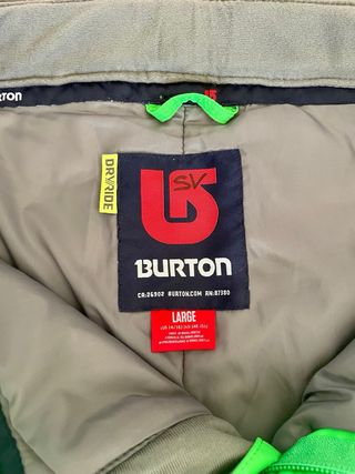 Pantalón esquí niño Burton verde