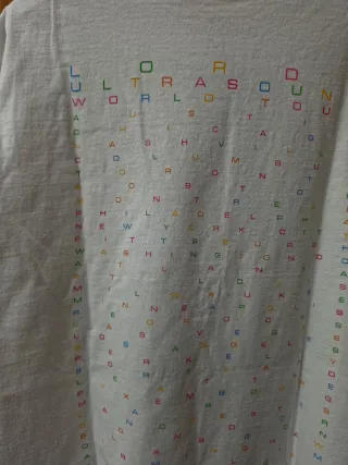 T-shirt Lorde bianca con stampa