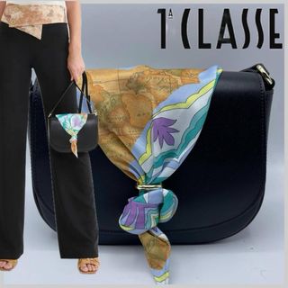 Borsa Alviero Martini Nera con Foulard Multicolor