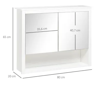 Armario colgante con espejo