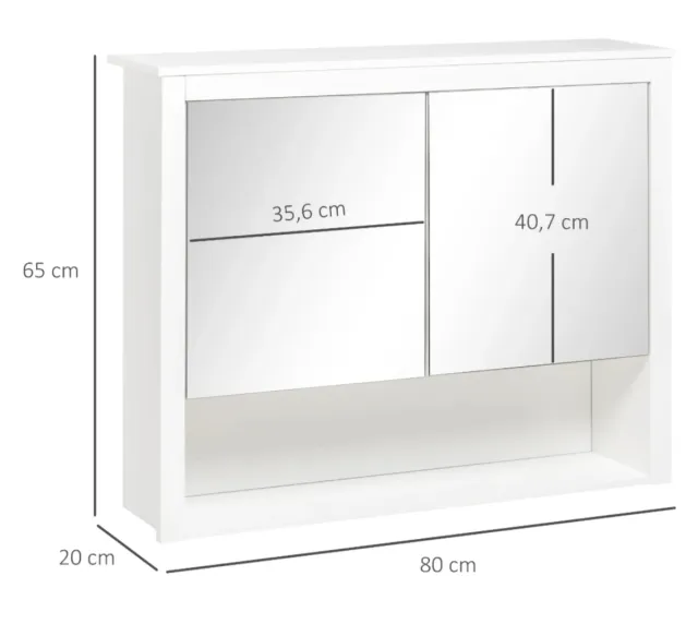 Armario colgante con espejo