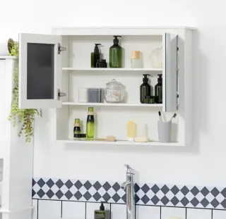 Armario colgante con espejo