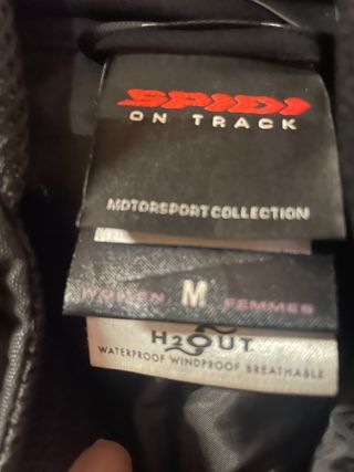 Chaqueta Moto SPIDI Negra Chica Con protecciones.