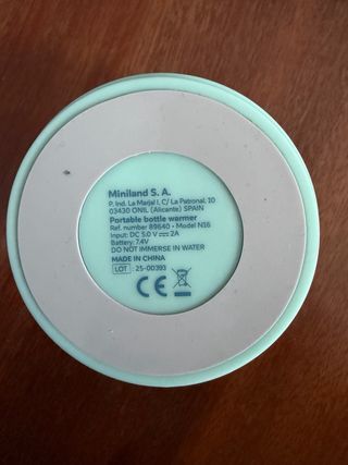 Miniland Calienta Biberones Portátil