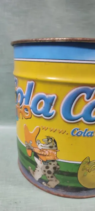 Lata gigante Cola Cao cubo papelera