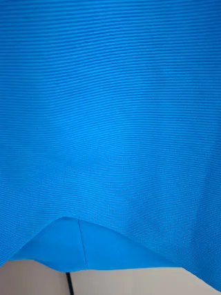 Top Zara Blu Ecopelle Taglia M