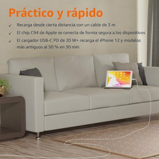 Amazon Basics Cable USB-2.0 tipo C a Lightning (ce