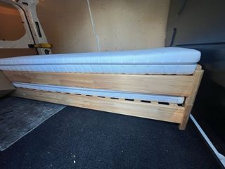 Cama doble 90cm con 2 colchones