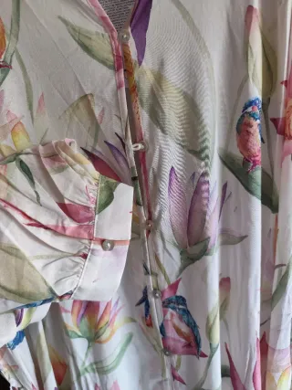 Vestido largo estampado floral