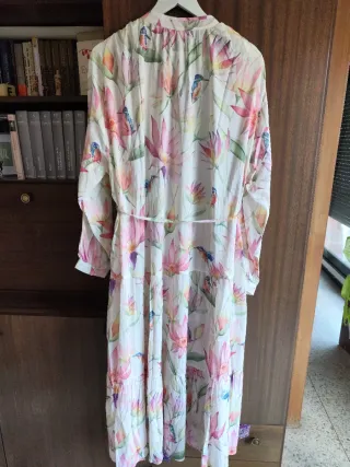 Vestido largo estampado floral