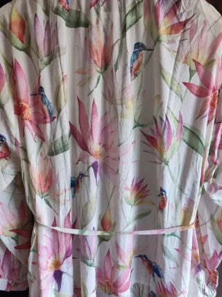 Vestido largo estampado floral