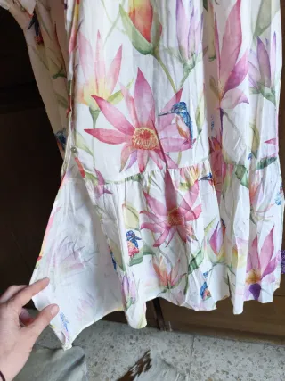 Vestido largo estampado floral