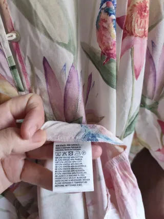 Vestido largo estampado floral