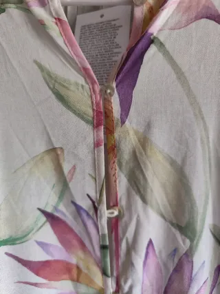 Vestido largo estampado floral