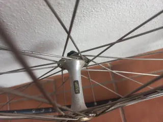 Ruedas y manillar bici clásica