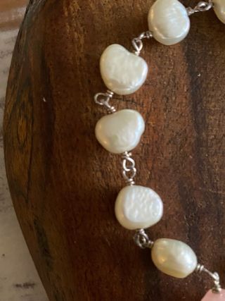 Pulsera Tous perlas y piedra rosa plata