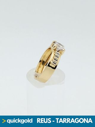 040-01-00483 SOLITARIO ORO 18K T13