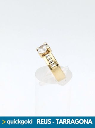 040-01-00483 SOLITARIO ORO 18K T13