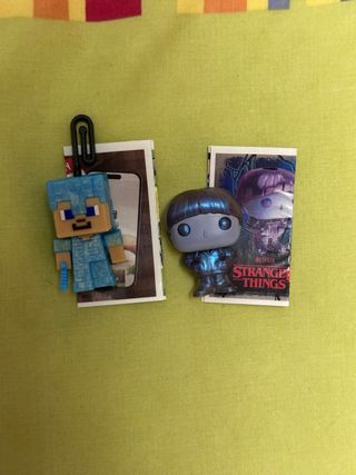 Lote 2 figuras Funko Pop y Minecraft