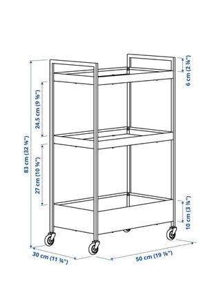 Carrito IKEA NISSAFOR blanco